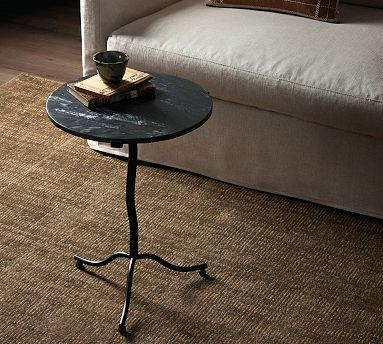 Delmar Round Marble End Table (18.5") | Pottery Barn (US)