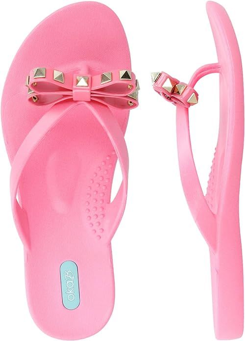 Oka-B Women's Chase Bow Flip Flop Sandal | Amazon (US)