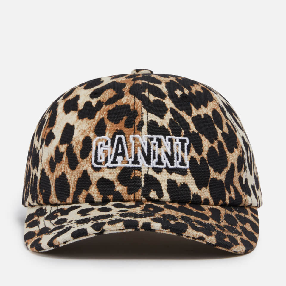 Ganni Logo-Embroidered Cotton-Canvas Baseball Cap | Mybag.com (Global) 