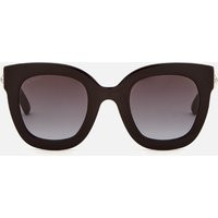 Gucci Women's Acetate Square Frame Sunglasses - Black/Grey | Coggles (Global)