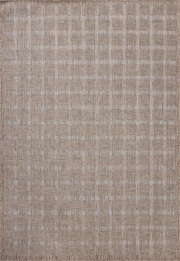 Loloi Amber Lewis Topanga Collection TOP-01 Natural/Bone 5'-3" x 7'-6" Indoor/Outdoor Area Rug | Amazon (US)