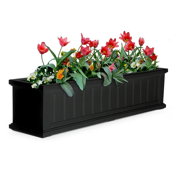 Mayne Cape Cod Window Box 4FT Black | Walmart (US)