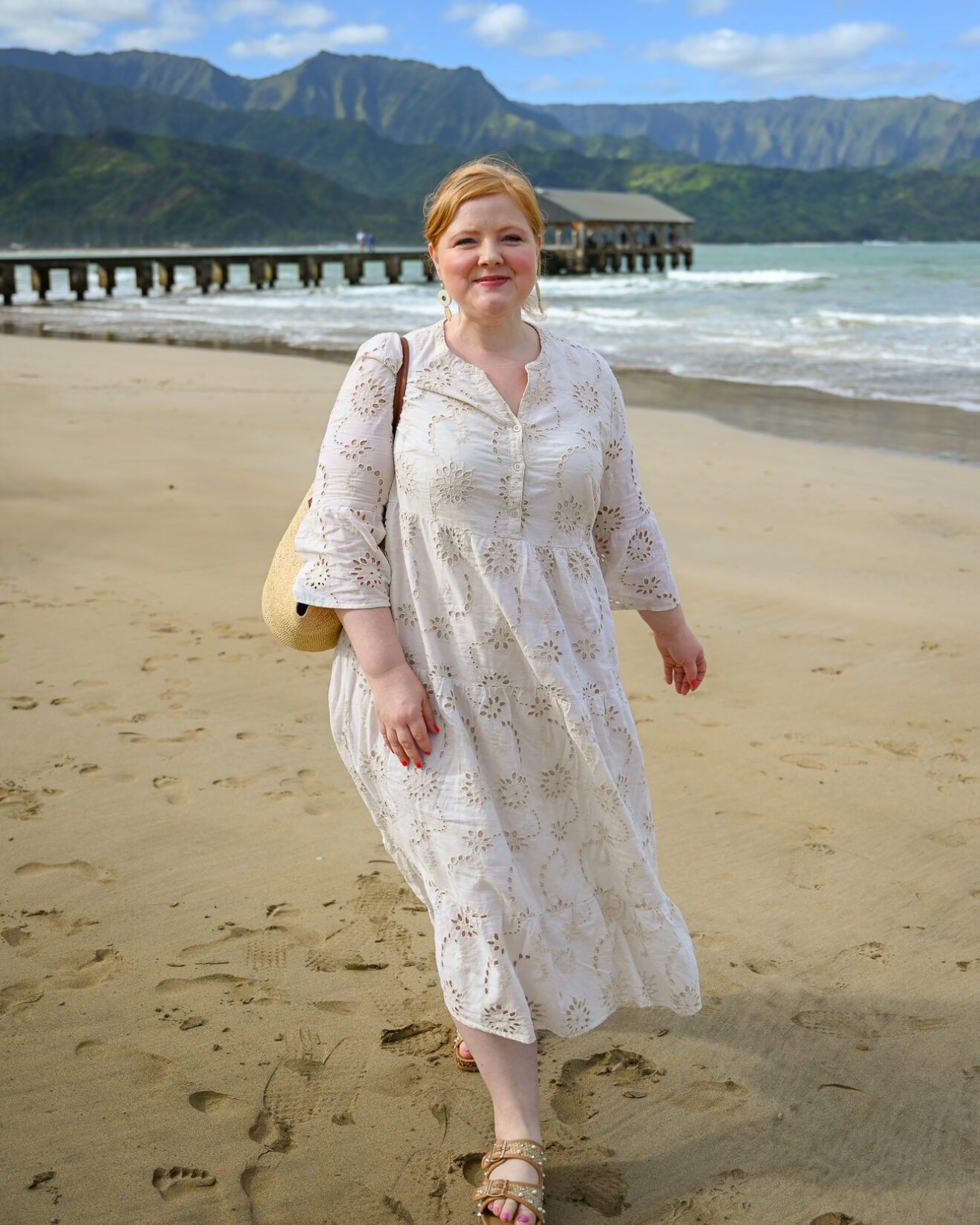 This Eyelet Embroidered 3/4 Sleeve Dress is the perfect day dress. The cotton eyelet fabric is lightweight and breezy, with an effortless fuss-free silhouette that’ll be comfortable for all-day wear. Style with sneakers or flat sandals for sightseeing during the day, and swap in heels, a cute clutch, and statement earrings for a nice dinner out. The cream is available in sizes 12-30 and is priced at $99.95. Due to the popularity of this style, Ulla Popken released a near-identical iteration in olive, berry, or black priced at $79.95 (available in split sizes 12/14 – 24/26). And remember you can use my code WWWULLA for 35% OFF your entire purchase!

#LTKootd #LTKPlusSize #LTKTravel