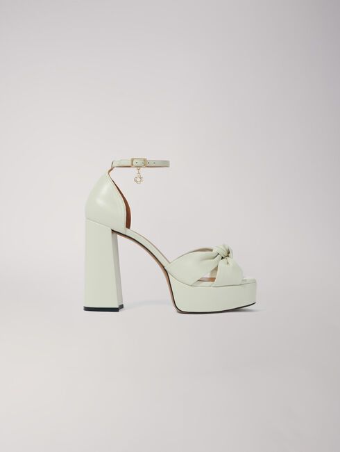 Leather platform sandals | Maje US | Maje US