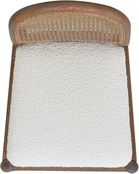 Jennifer Taylor Home Panama 26.5" Curved Back Cane Rattan Counter Stool Set of 2 Ivory White Bouc... | Amazon (US)