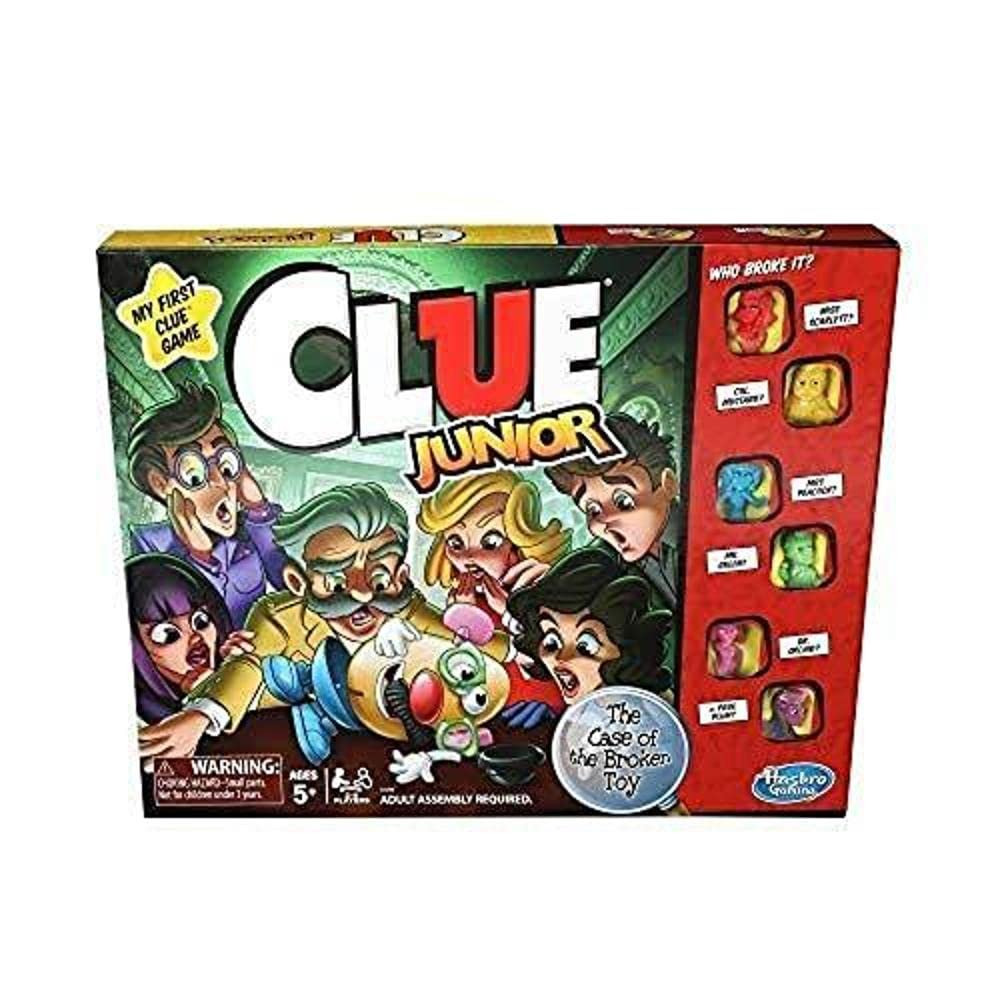 Hasbro Gaming Clue Junior Board Game for Kids Ages 5 and Up, Case of The Broken Toy, Classic Myst... | Amazon (US)