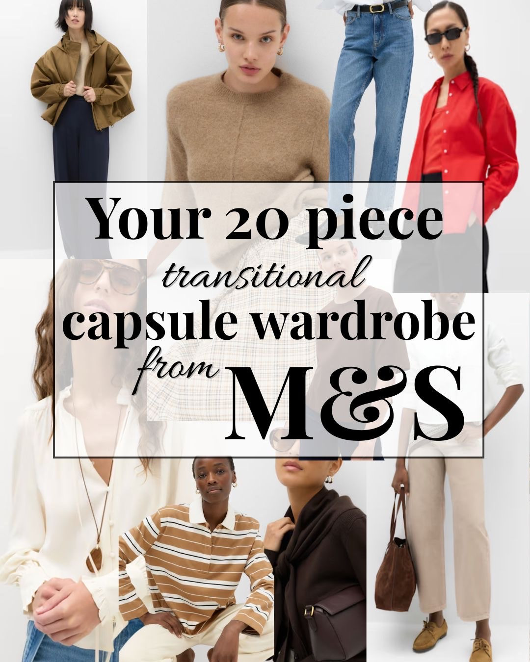 20 piece transitional capsule wardrobe from M&S

#LTKuk