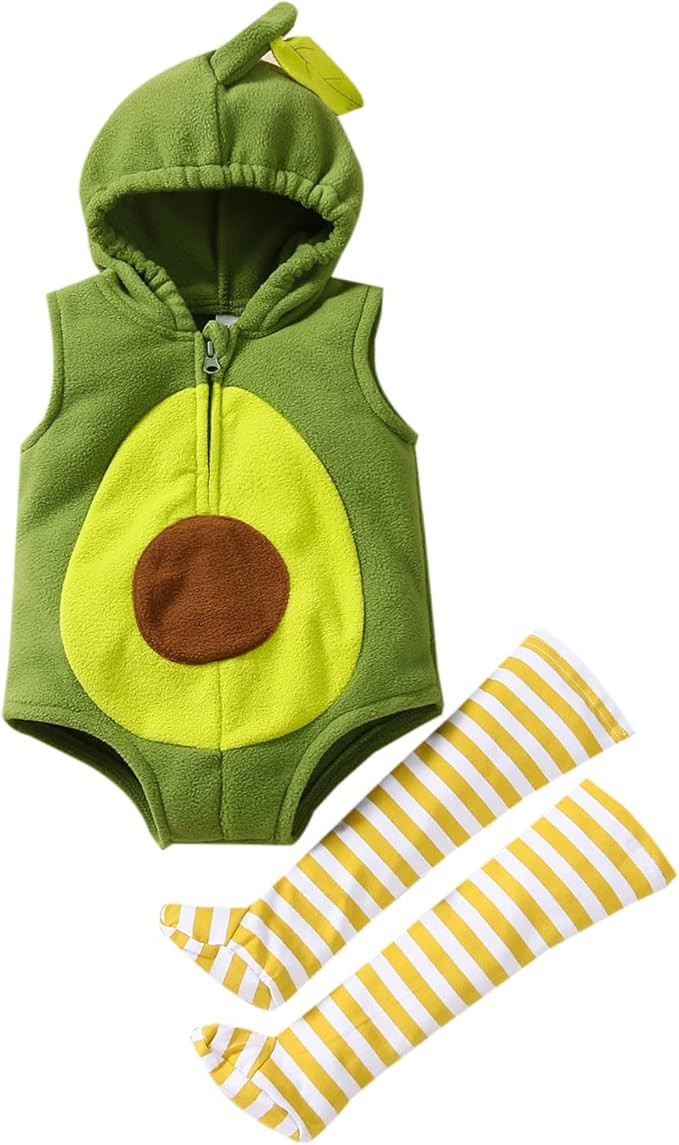 Newborn Baby Boys Girls Halloween Avocado/Pumpkin/Dinosaur Costumes Halloween Cosplay | Amazon (US)