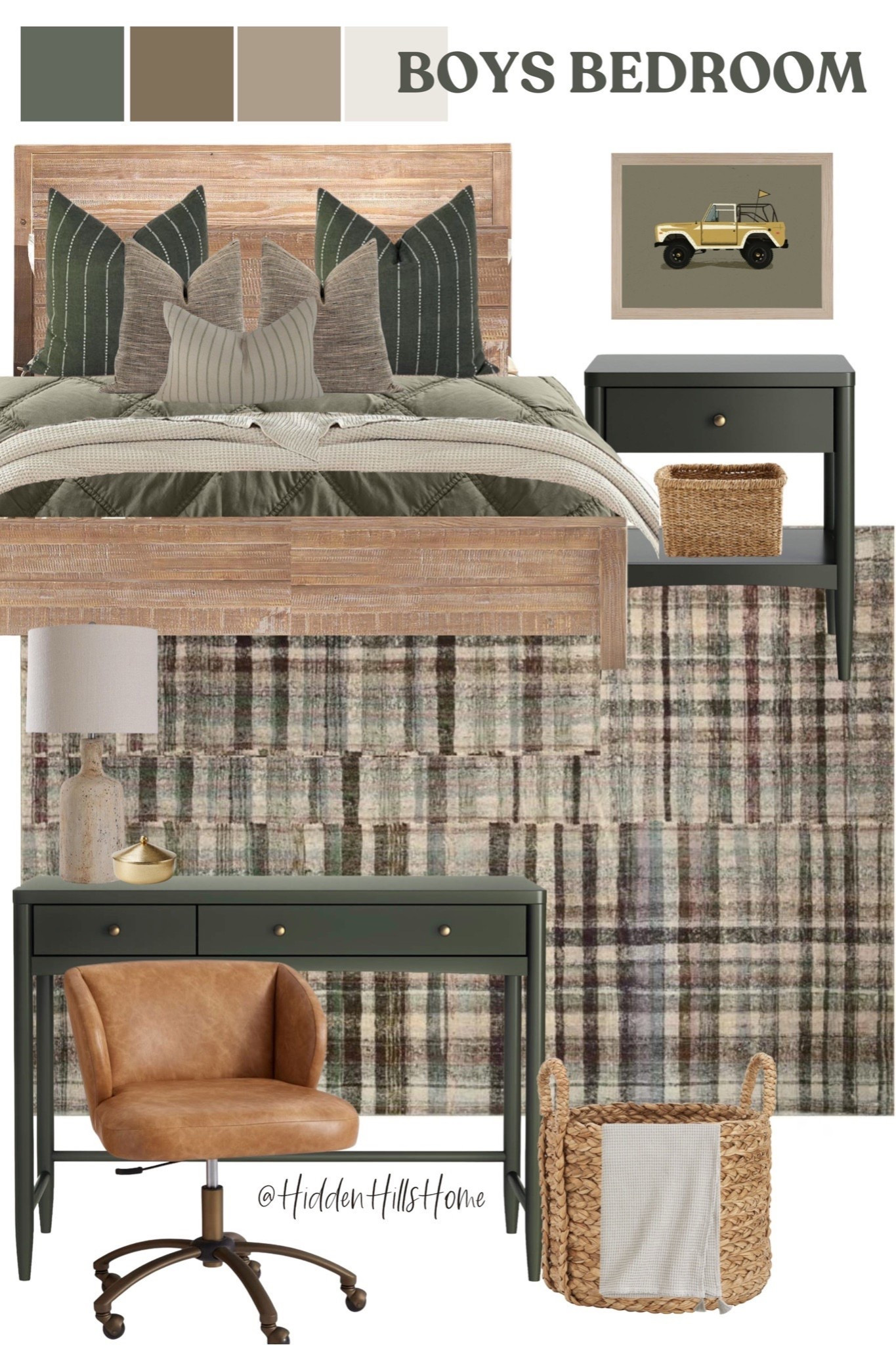 Boys bedroom decor mood board, teen boys room design, boys bedroom inspiration, green and brown boys bedroom #boysbedroom


#LTKHome #LTKKids #LTKSaleAlert