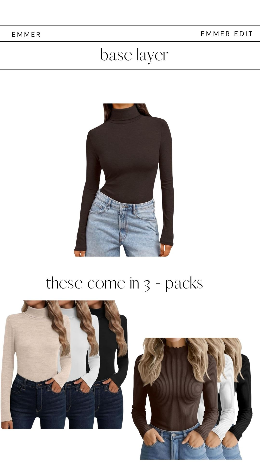 love these for a base layer and some come in 3-packs!
 

 #LTKSaleAlert