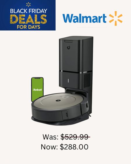 iRobot® Roomba® i1+ (1552) Wi-Fi Connected Self-Emptying Robot Vacuum Now $288.00 Was $529.99
•WalMart Black Friday Deals

#LTKGIFTGUIDE 




#LTKCyberweek #LTKHoliday #LTKhome