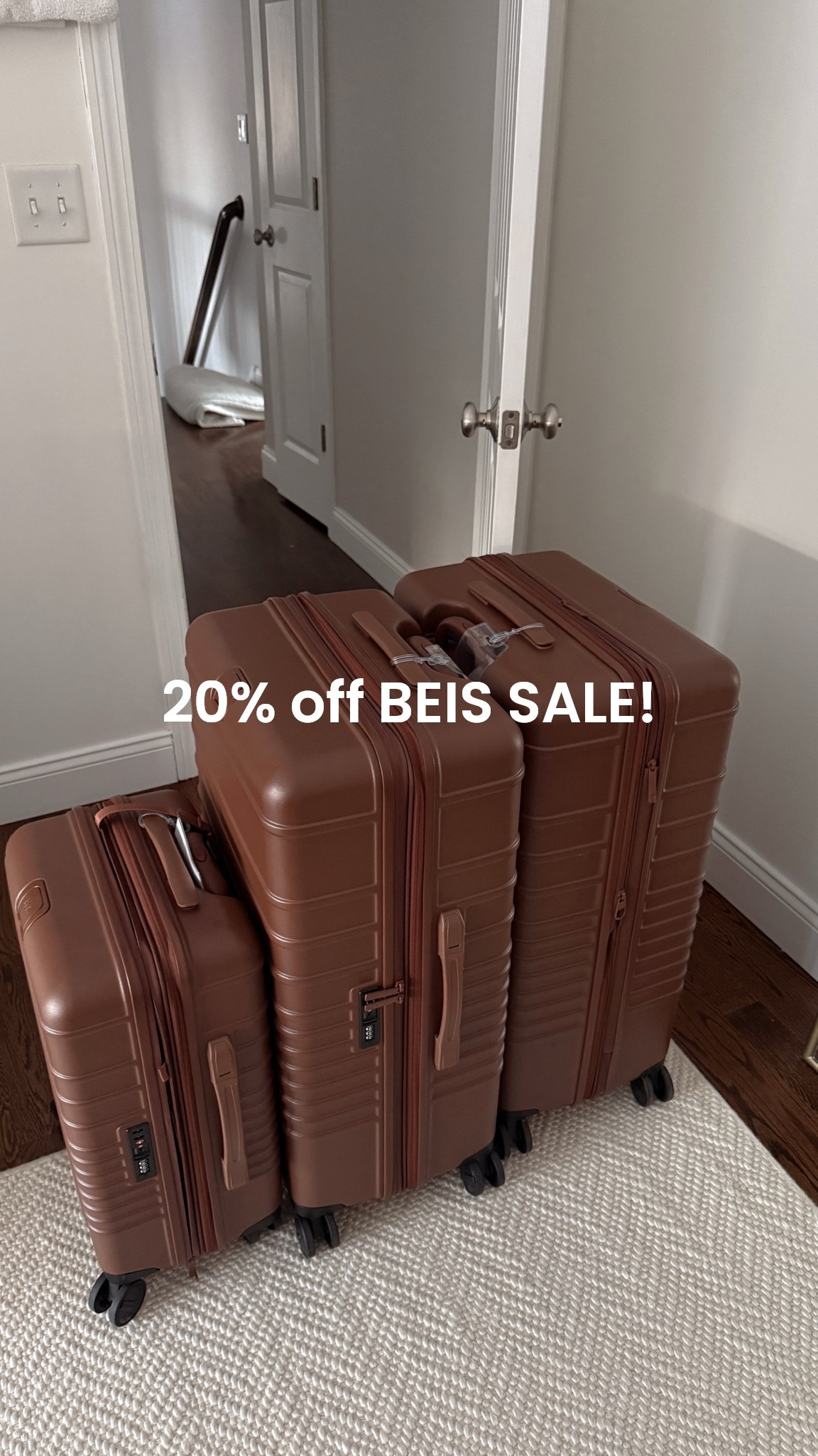 20% off the best luggage!