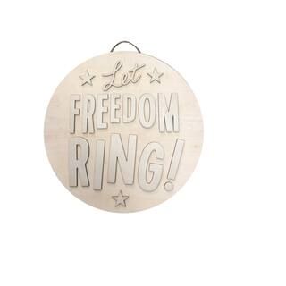 DIY Wood Freedom Ring Plaque Décor | Michaels Stores