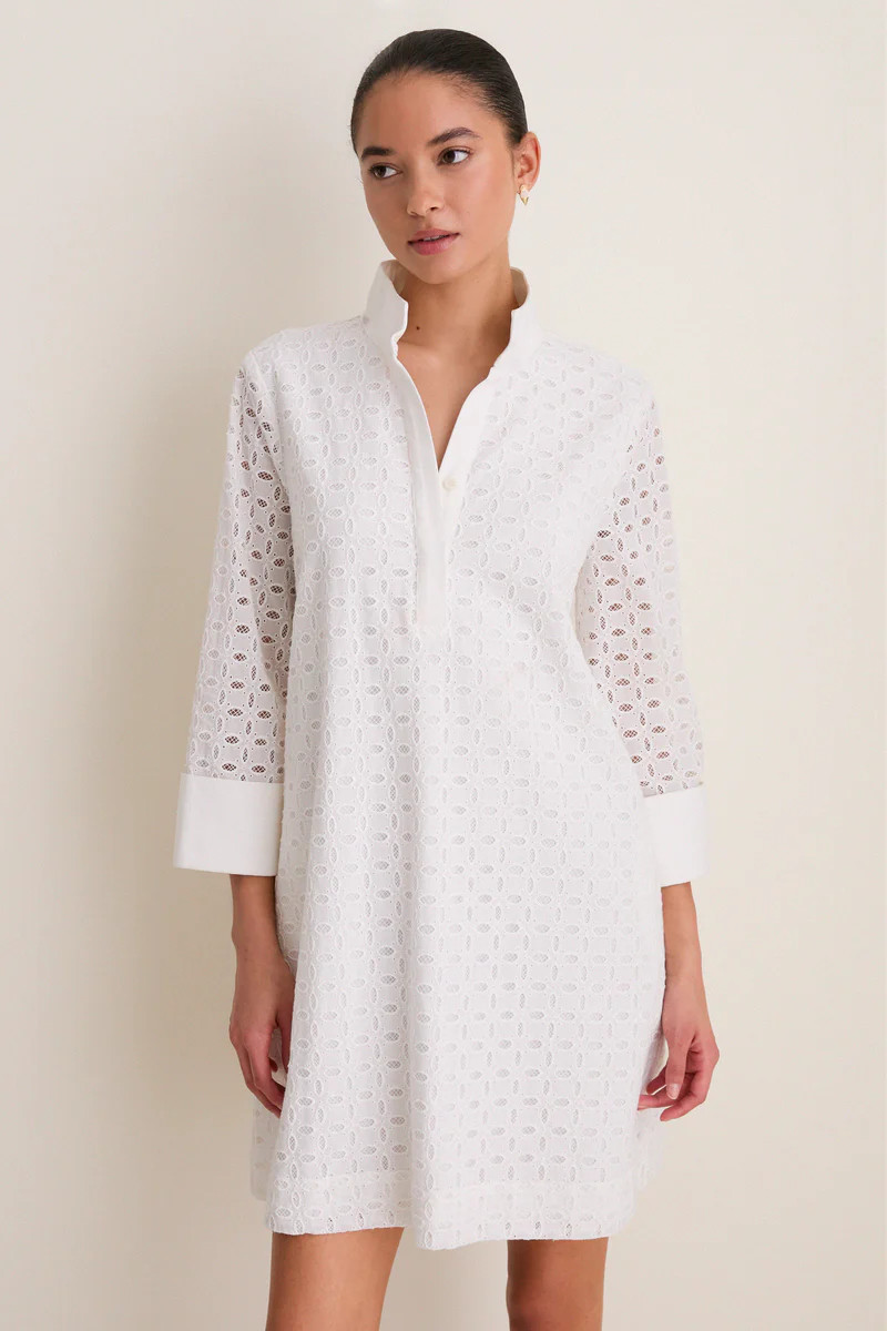 White Eyelet Megan Dress | Tuckernuck (US)