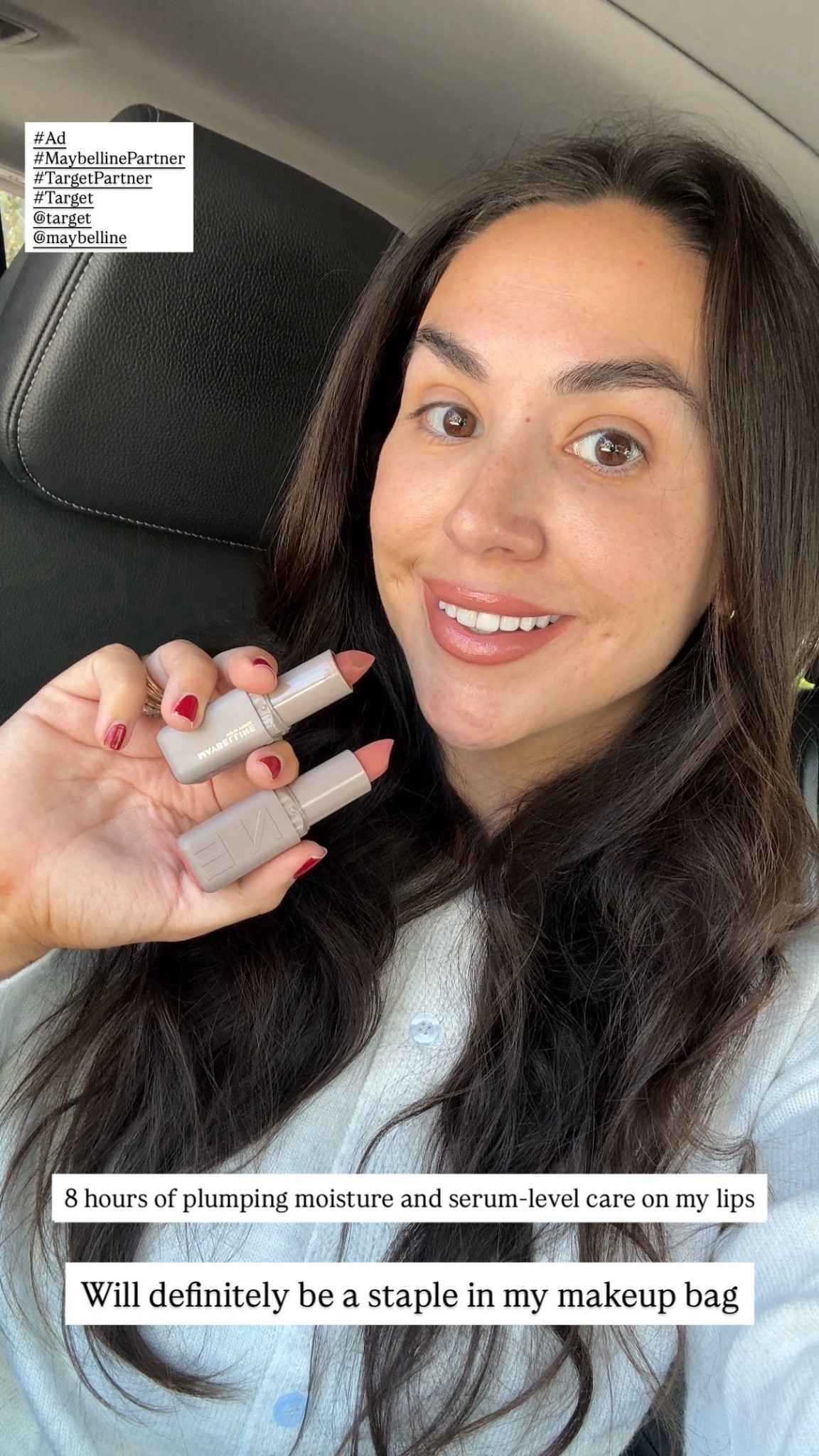 #AD Found my new everyday lipstick! The @maybelline Serum Lipstick has so many amazing benefits + great colors. Comment SHOP and you’ll receive my favorite shades to your inbox! #MaybellinePartner #TargetPartner #TargetDoes @maybelline @Target #liketkit @shop.ltk

#LTKBeauty #LTKCyberWeek