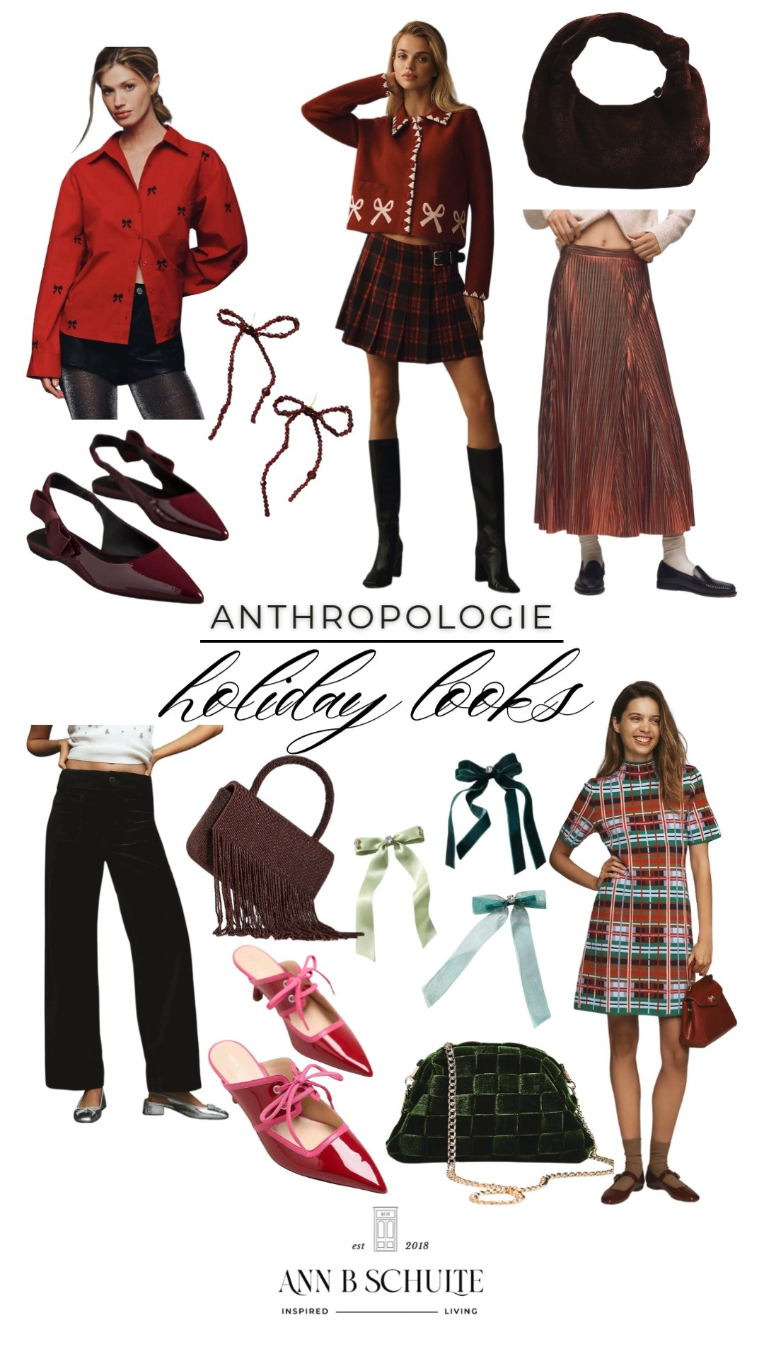 Anthropologie holiday looks that bring all the charm, sparkle and easy festive vibes. Effortless pieces that make every moment feel a little more magical 🎄✨💖
#anthropologie #holidaystyle #festivestyle #holidayfashion #ltkholiday #outfitinspo #winterstyle #seasonalstyle #fashioninspo #ltkfinds 

 #LTKHoliday #LTKootd #LTKSeasonal