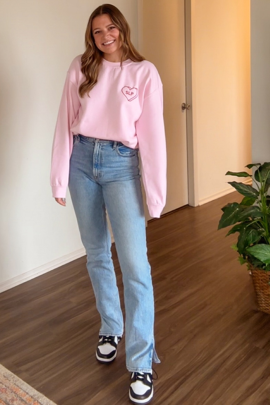 SLP heart embroidered crewneck from emilybspeech - use ELENA10 for a discount 💖

SLP crewneck: M
Pants: 26
Shoes: 7Y (8.5W)

#LTKshoecrush #LTKstyletip #LTKMostLoved