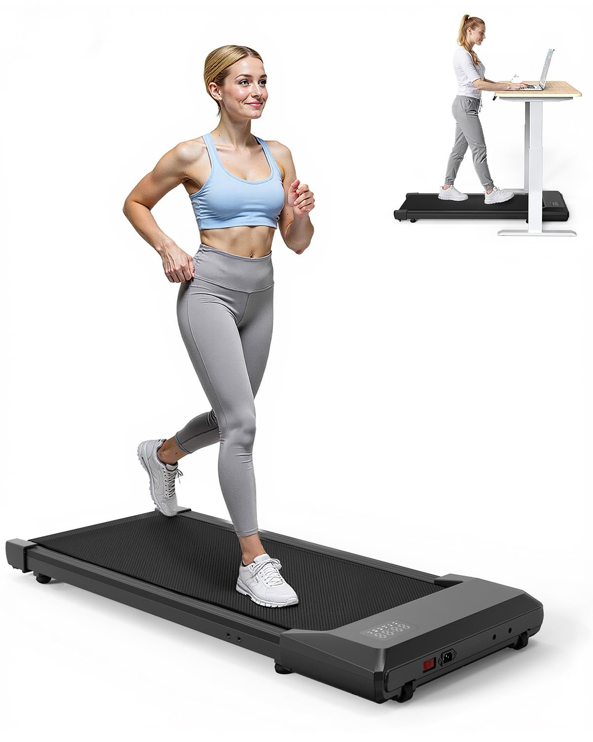 SupeRun Walking Pad, Under Desk Treadmill, 3 in 1 Portable Treadmill with Remote Control LED Disp... | Amazon (US)