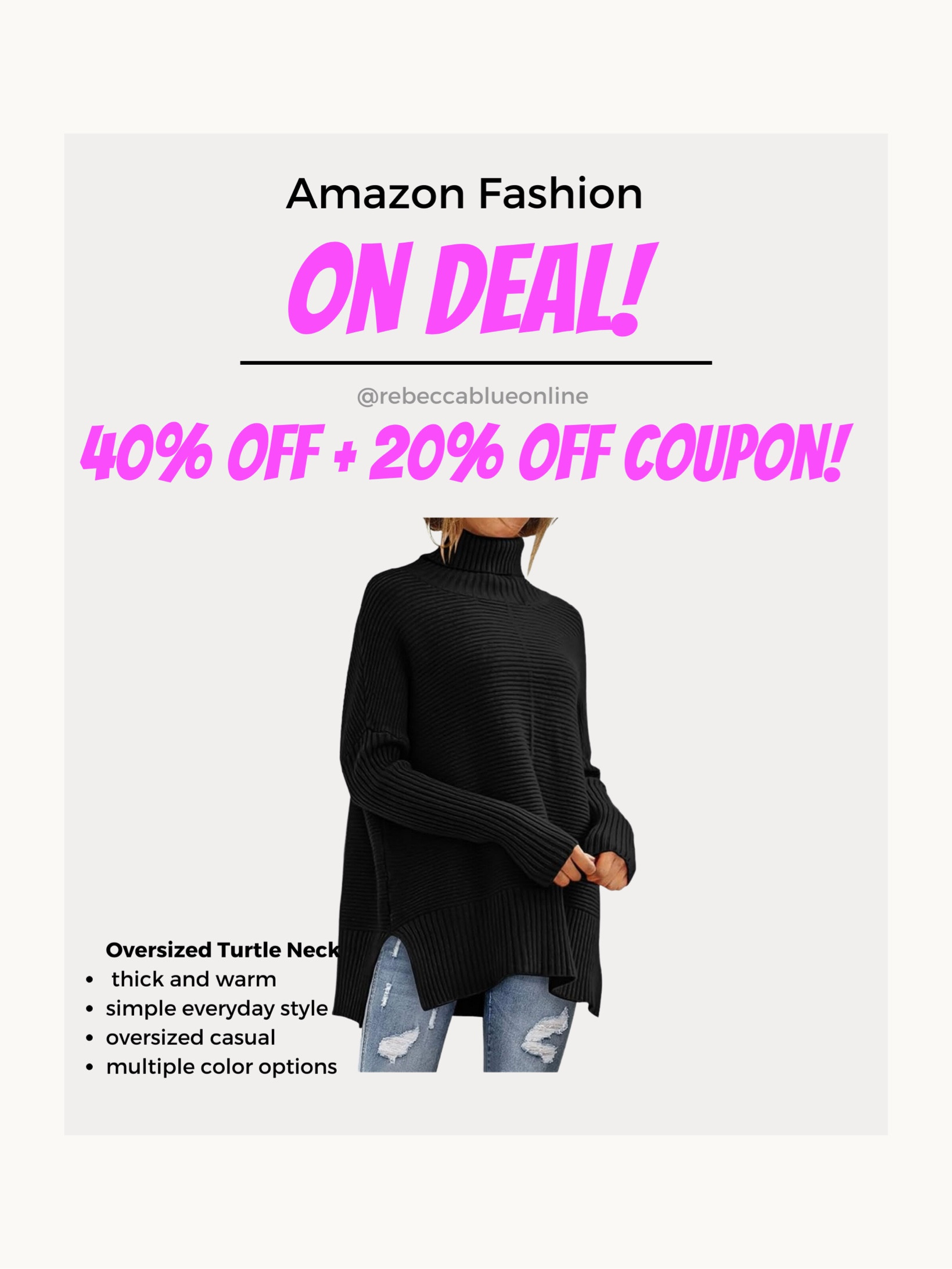 Amazon
Fall Outfits
Oversized Turtleneck
Oversized Sweater
Sweater Weater
Fall Sweaters
Prime Deals
Fall Wedding Guest
Work Outfits
Fall
Neutrals
Beige

#LTKfindsunder100 #LTKworkwear #LTKsalealert
