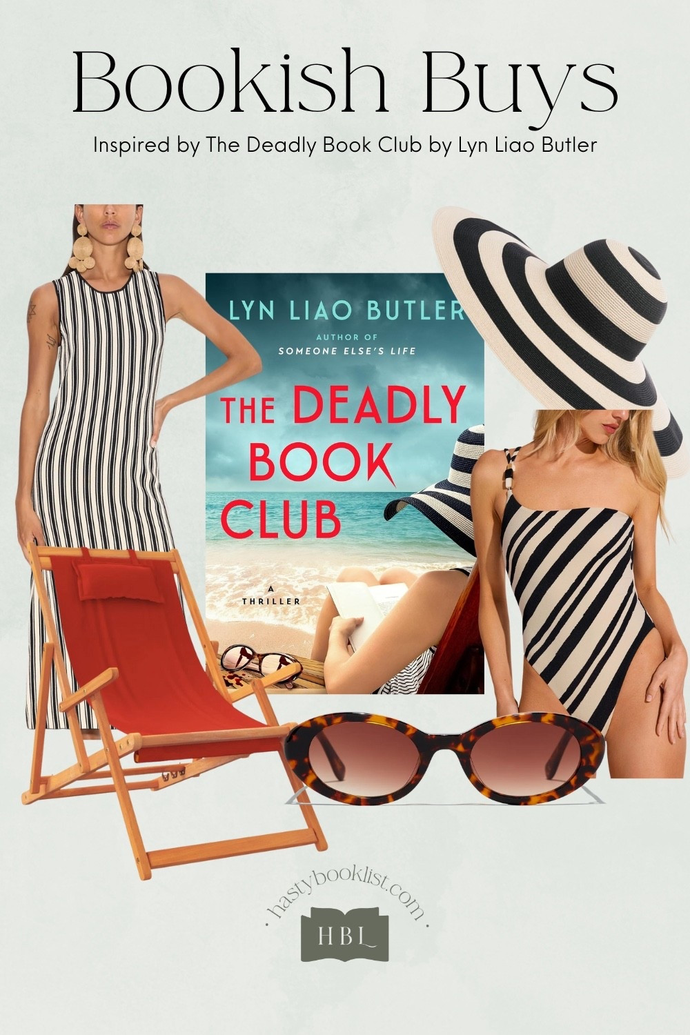 There’s something irresistibly striking about an outfit inspired by The Deadly Book Club by Lyn Liao Butler—a look that blends effortless sophistication with a hint of danger. Imagine lounging seaside, your outfit a perfect balance of bold stripes, subtle tension, and mystery. Each piece tells its own story, just like the book itself: sharp, stylish, and full of unexpected twists.

#LTKSeasonal #LTKSwim #LTKStyleTip