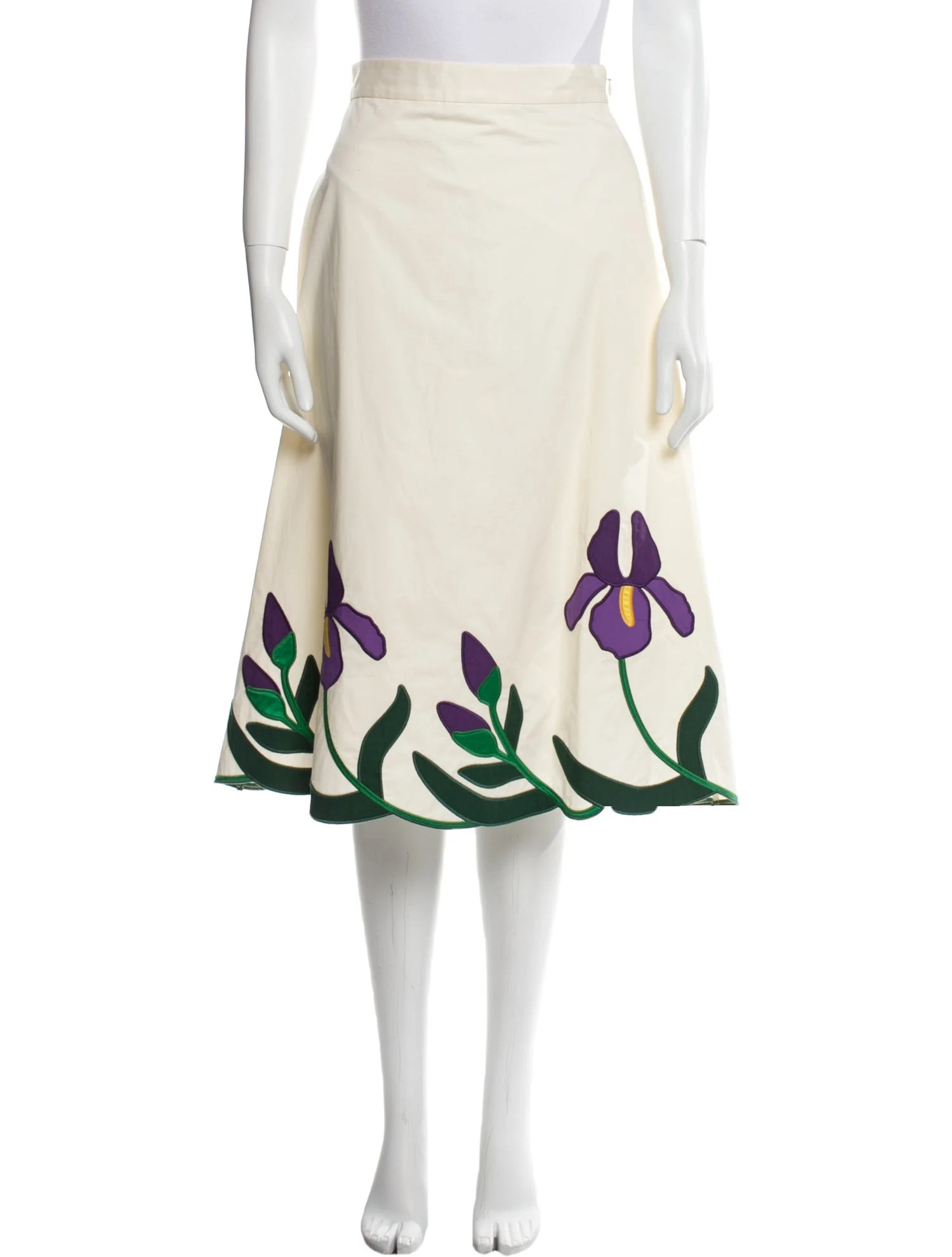 Floral Print Knee-Length Skirt w/ Tags | The RealReal