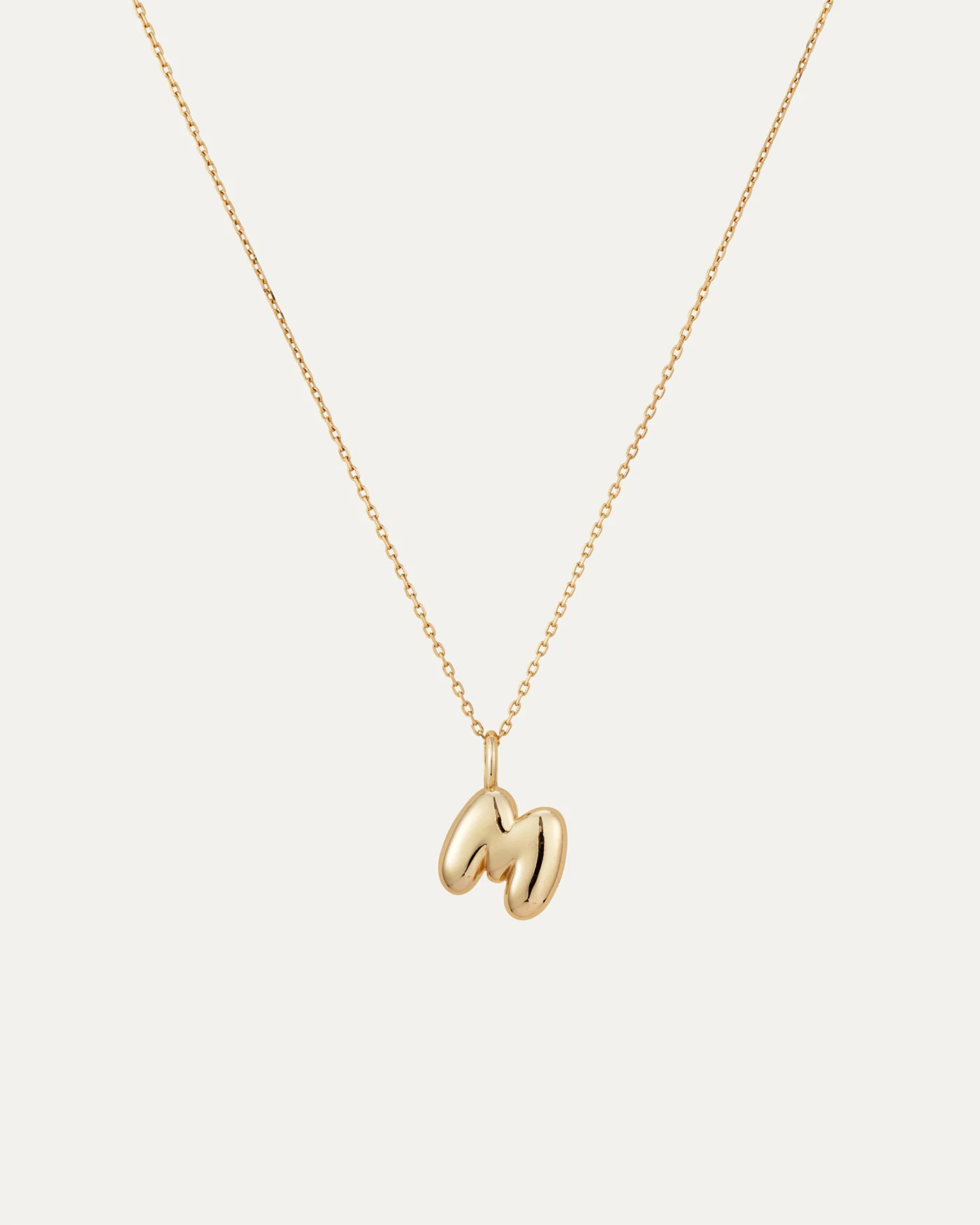 14K Gold Bubble Letter Necklace - M | Jenny Bird (US)