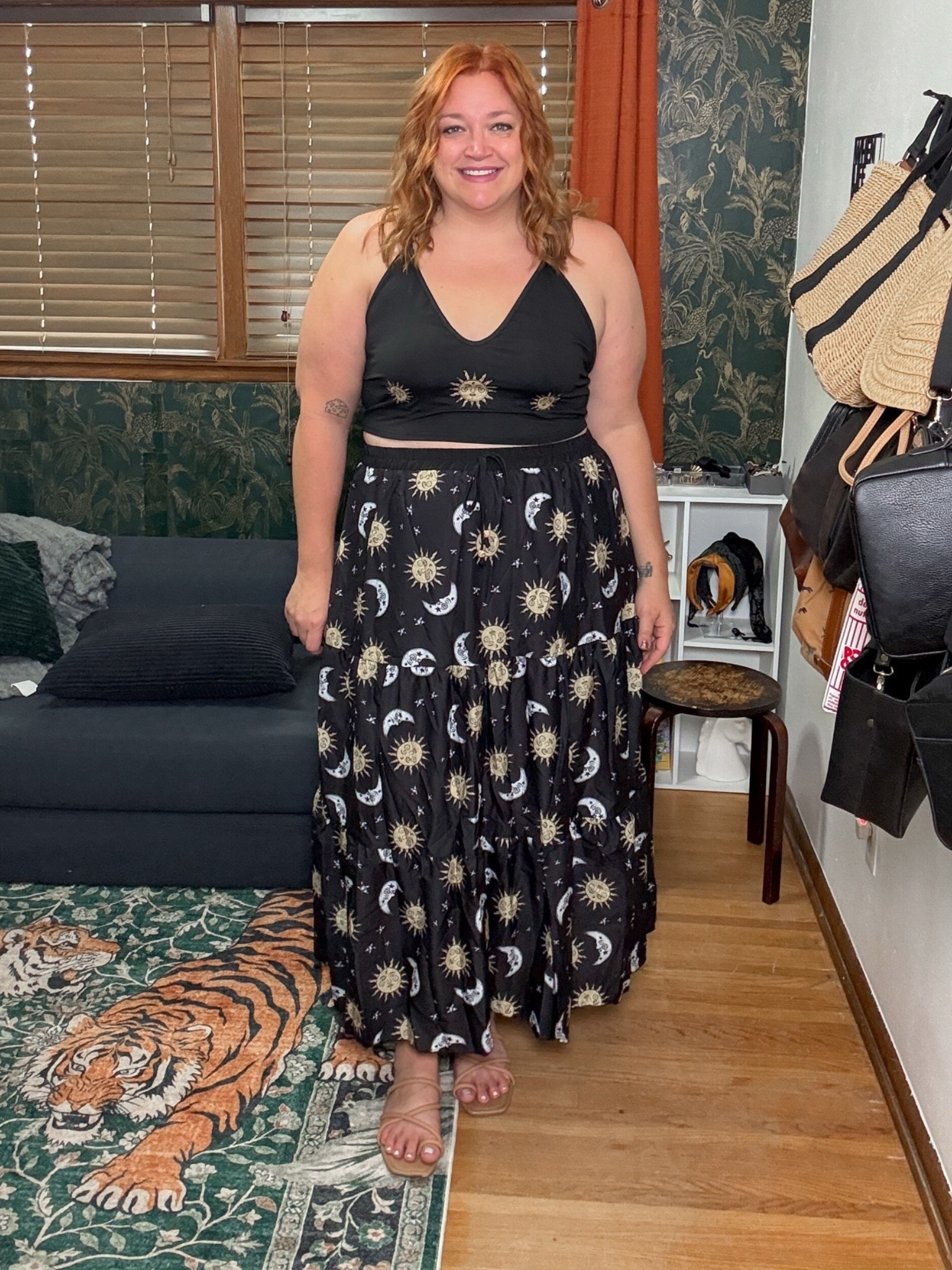 Practical magic witchy two piece set for summer. Plus and mid sizes.

#LTKPlusSize #LTKMidsize #LTKootd
