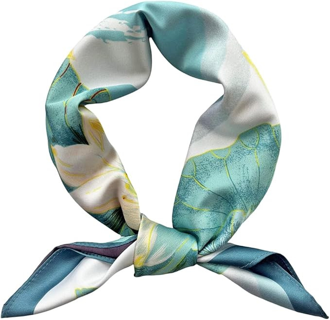 Julunar Silk Scarf for Women and Men with Double-sided Different Patterns Head Scarves Hair Wraps... | Amazon (US)