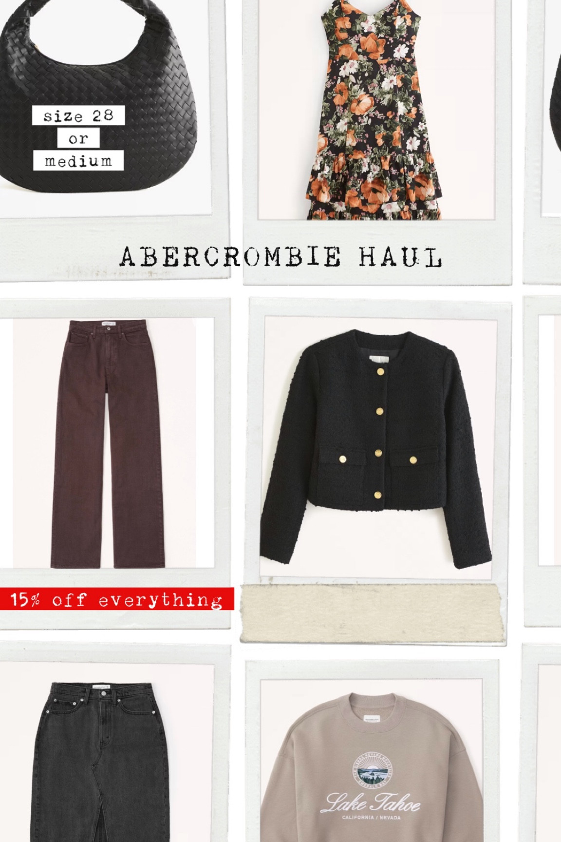 ABERCROMBIE HAUL 

#LTKcurves #LTKstyletip #LTKitbag