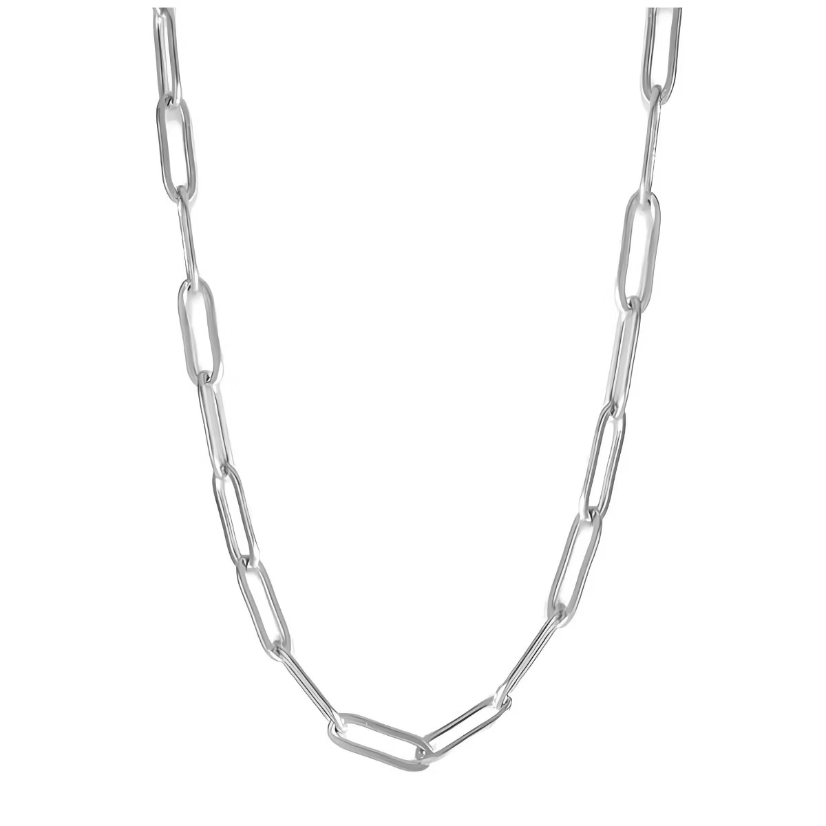 Paperclip Chain Necklace or Bracelet for Women or Men Stainless Steel Ginger Lyne Collection | Target