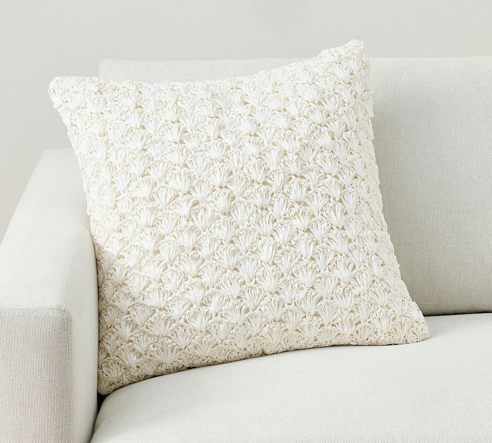 Shell Crochet Pillow | Pottery Barn (US)