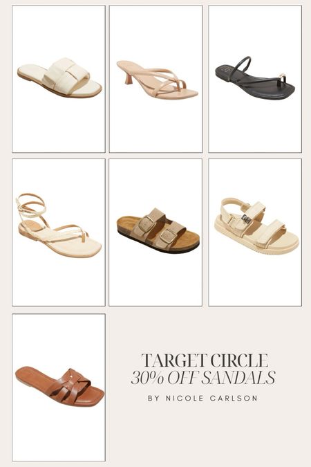 Target circle 30% off sandals 

#LTKsalealert #LTKshoecrush #LTKxTarget