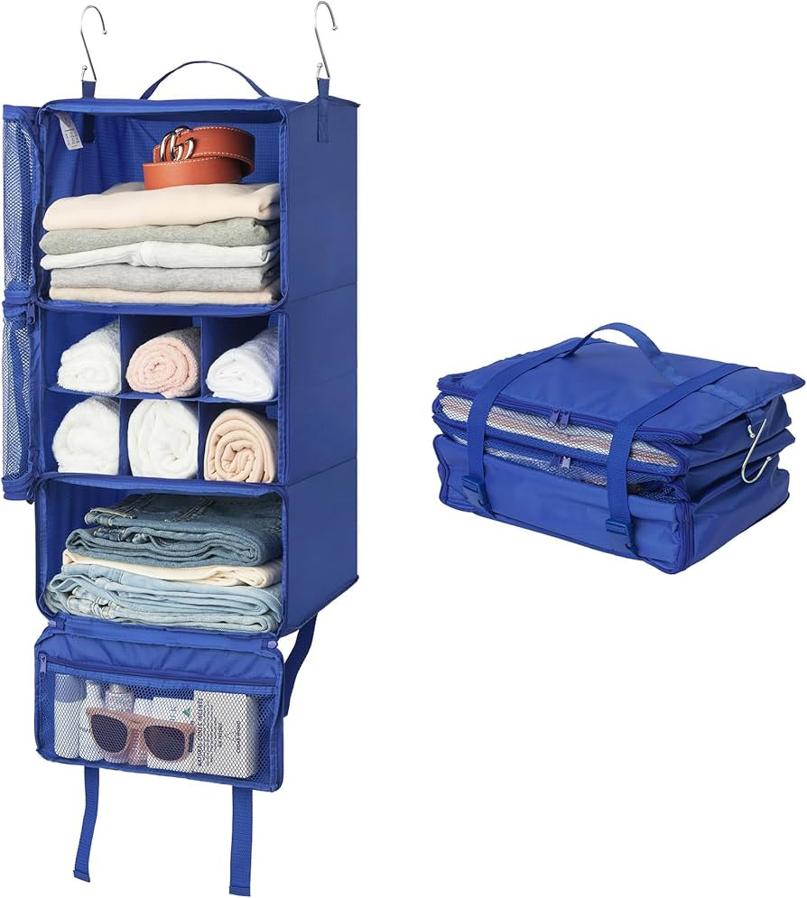 GRANNY SAYS Hanging Packing Cubes for Travel, Large Portable Hanging Suitcase Organizer, Foldable... | Amazon (US)