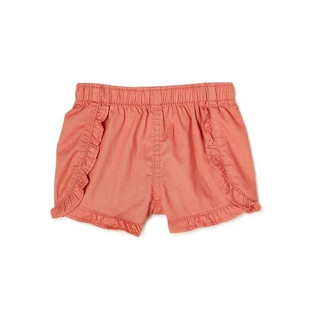 Garanimals Baby Girls Solid Woven Short, Sizes 0 Month - 24 Month | Walmart (US)