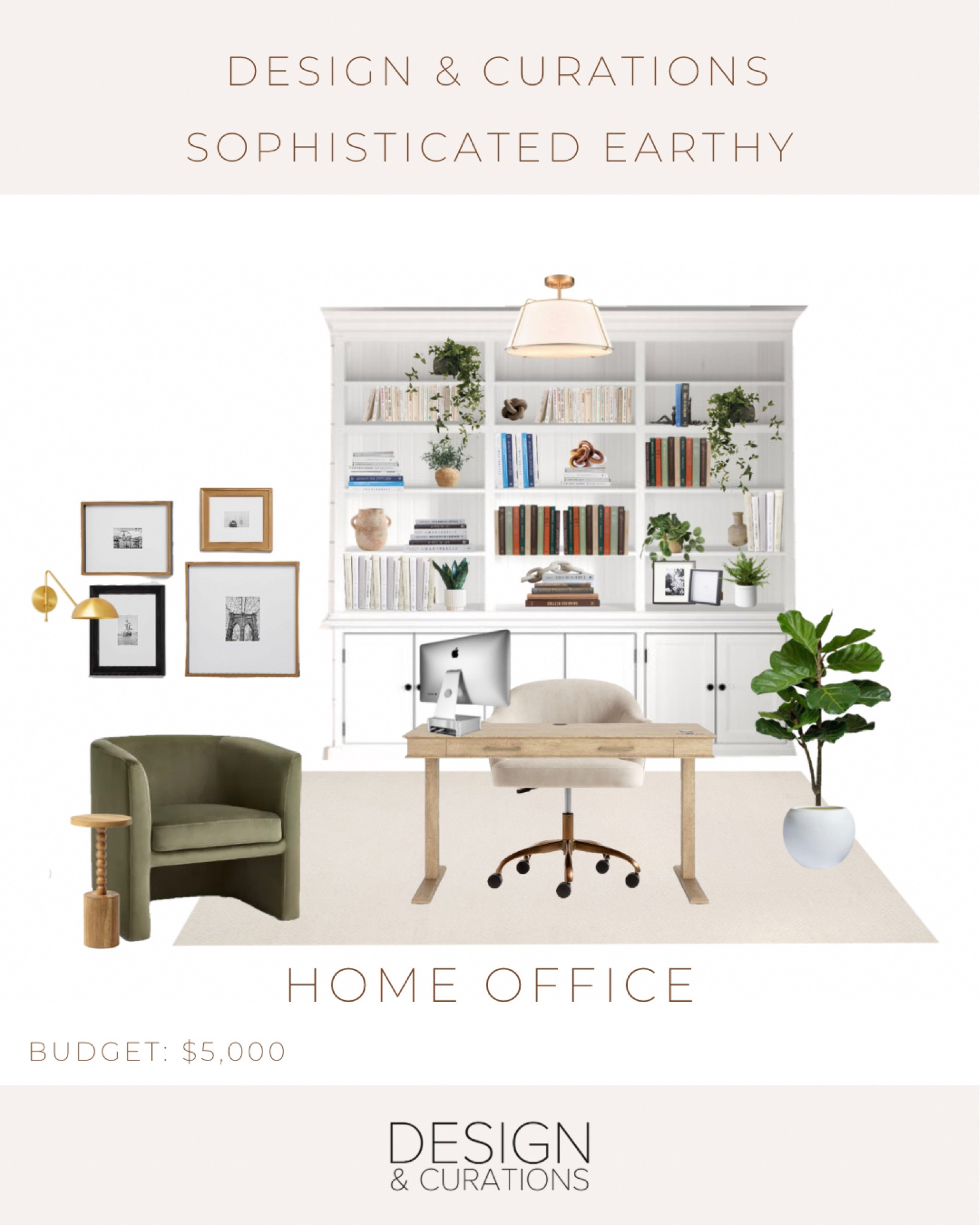 Home office, adjustable height, study desk, upholstered, study chair, task, chair, reading, nook, olive green armchair, eclectic gallery, wall, home, office, decor, ideas

#LTKhome