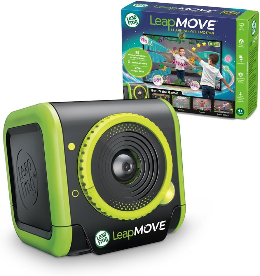 LeapFrog LeapMove, Educational Gaming Console, Motion-Based Learning, 25 Preloaded Games, For Age... | Amazon (UK)
