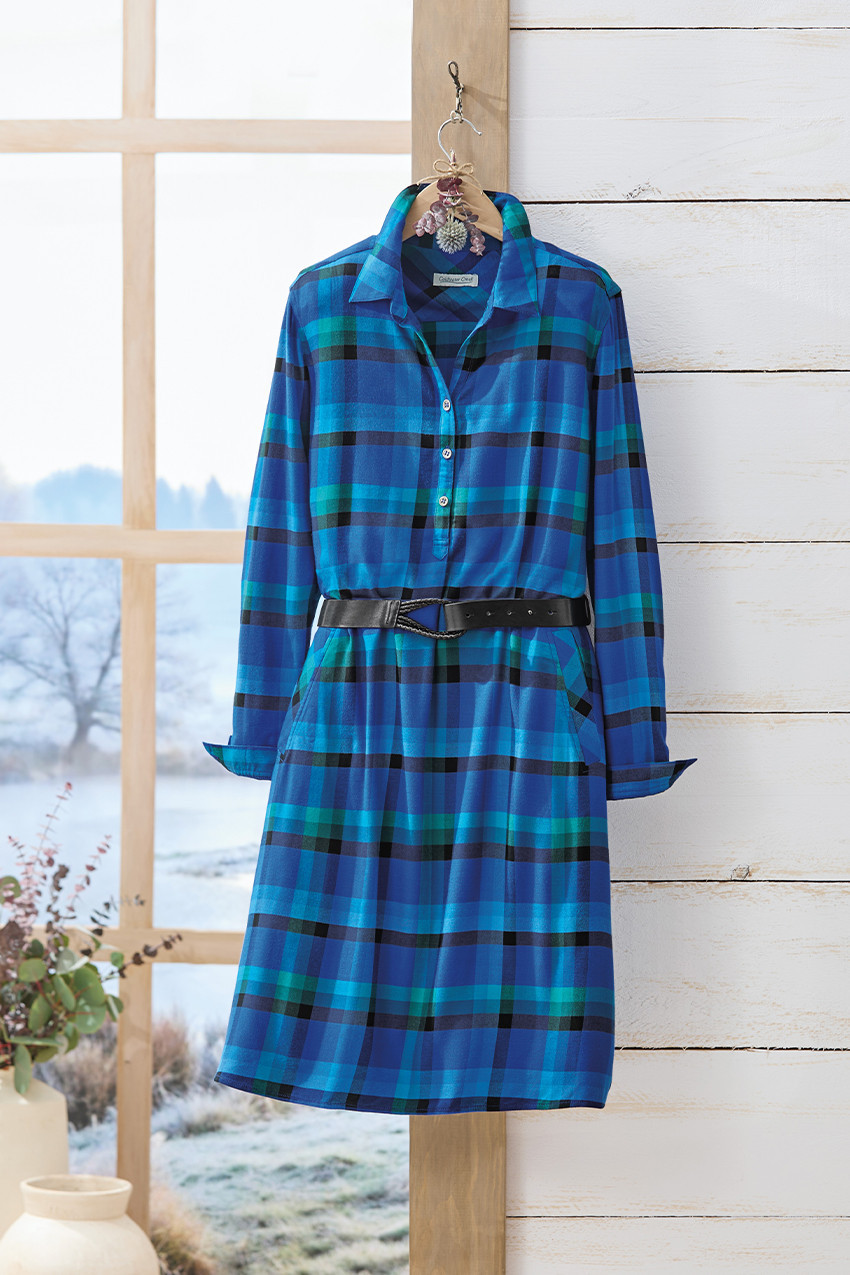 Winona Plaid Dress | Coldwater Creek