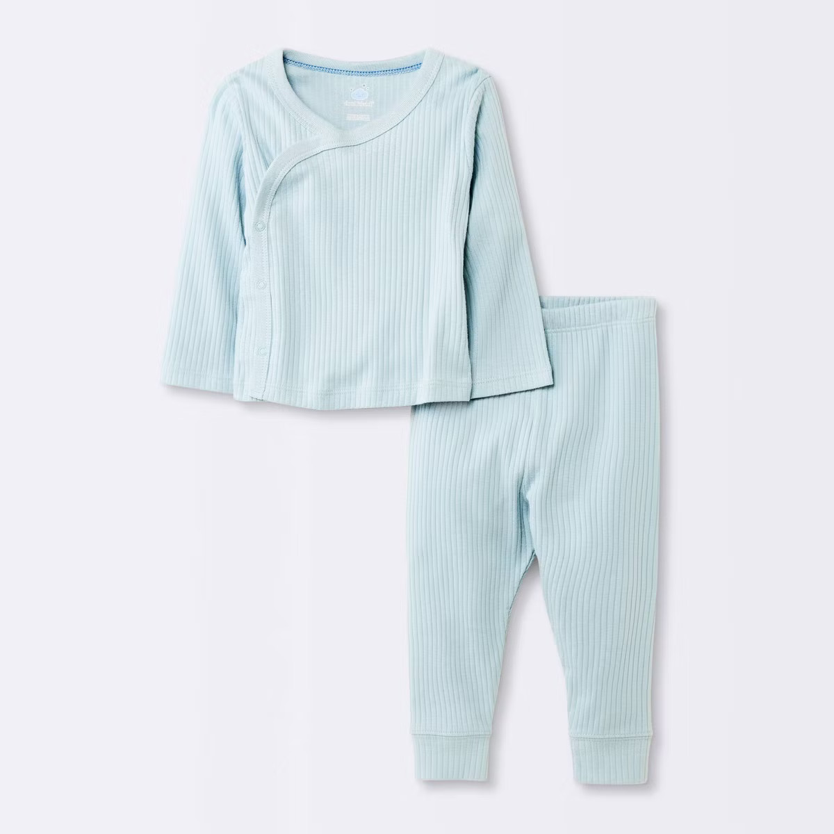 Baby Boys' 2pc Wide Ribbed Side Snap Top & Bottom Set - Cloud Island™ Blue | Target