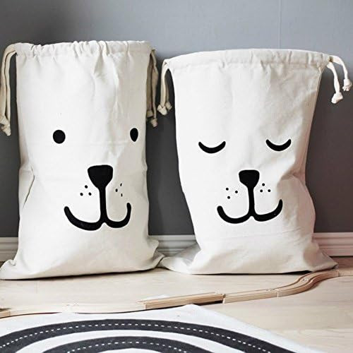 Home Décor Canvas Storage Bag Basket Organizers for Kids Toys, Baby Clothing, Children Books, Gi... | Amazon (US)