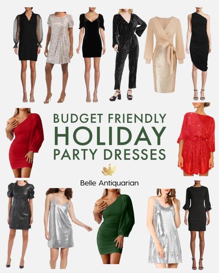 Budget friendly holiday party dresses 🎄🥂💃

#LTKworkwear #LTKsalealert #LTKunder50