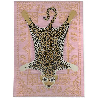 LEOPARD RUG PINK Area Rug By Kavka Designs - 2' x 3' | Bed Bath & Beyond