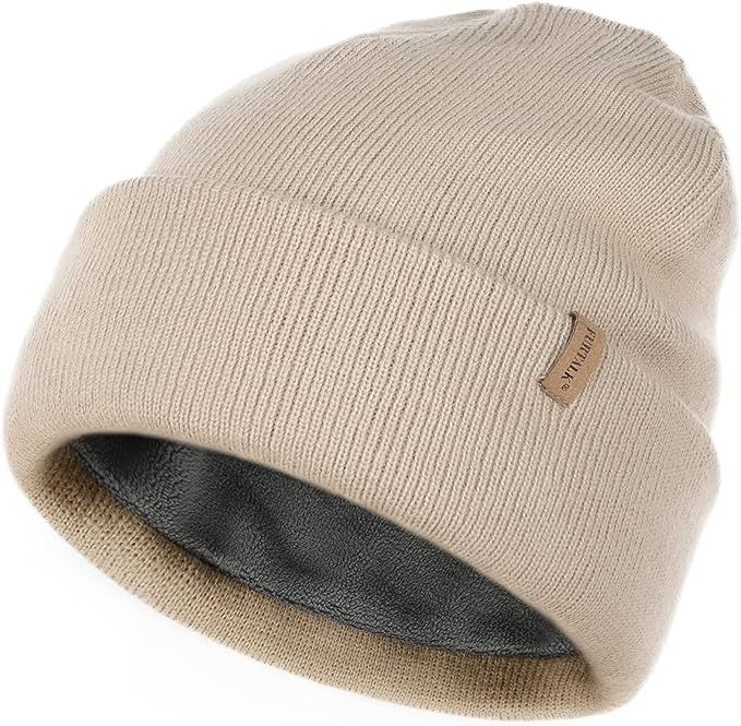 FURTALK Beanie Hats for Women Men Fleece Lined Winter Hats Soft Warm Womens Beanies for Winter at... | Amazon (US)