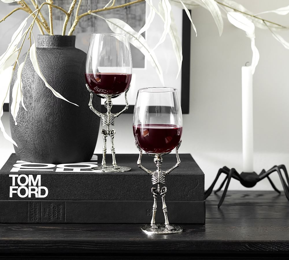 Skeleton Wine Glass | Pottery Barn (US)