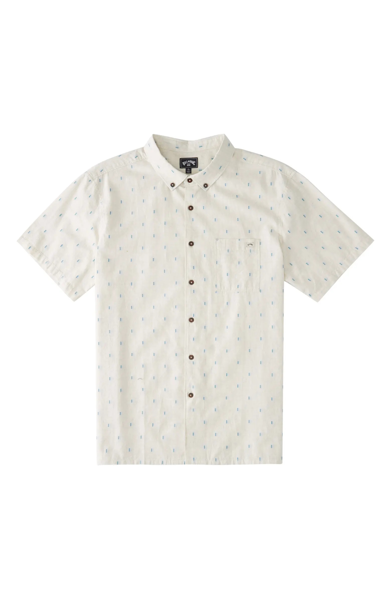 Billabong Kids' All Day Button-Up Jacquard Organic Cotton Blend Shirt | Nordstrom | Nordstrom