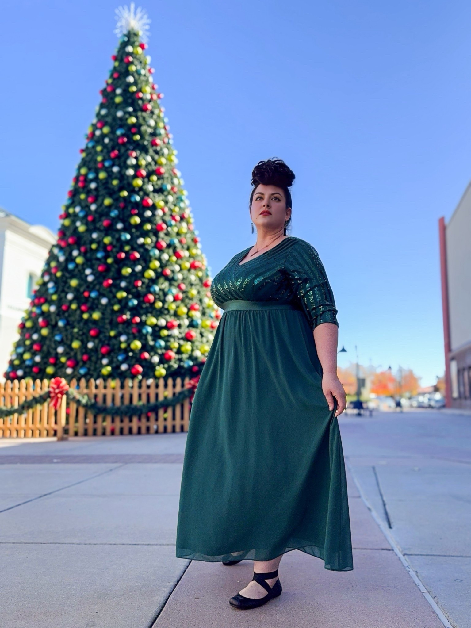 Plus size formal dress with chiffon skirt and sequin stripe bodicee

#LTKSeasonal #LTKPlusSize #LTKHoliday