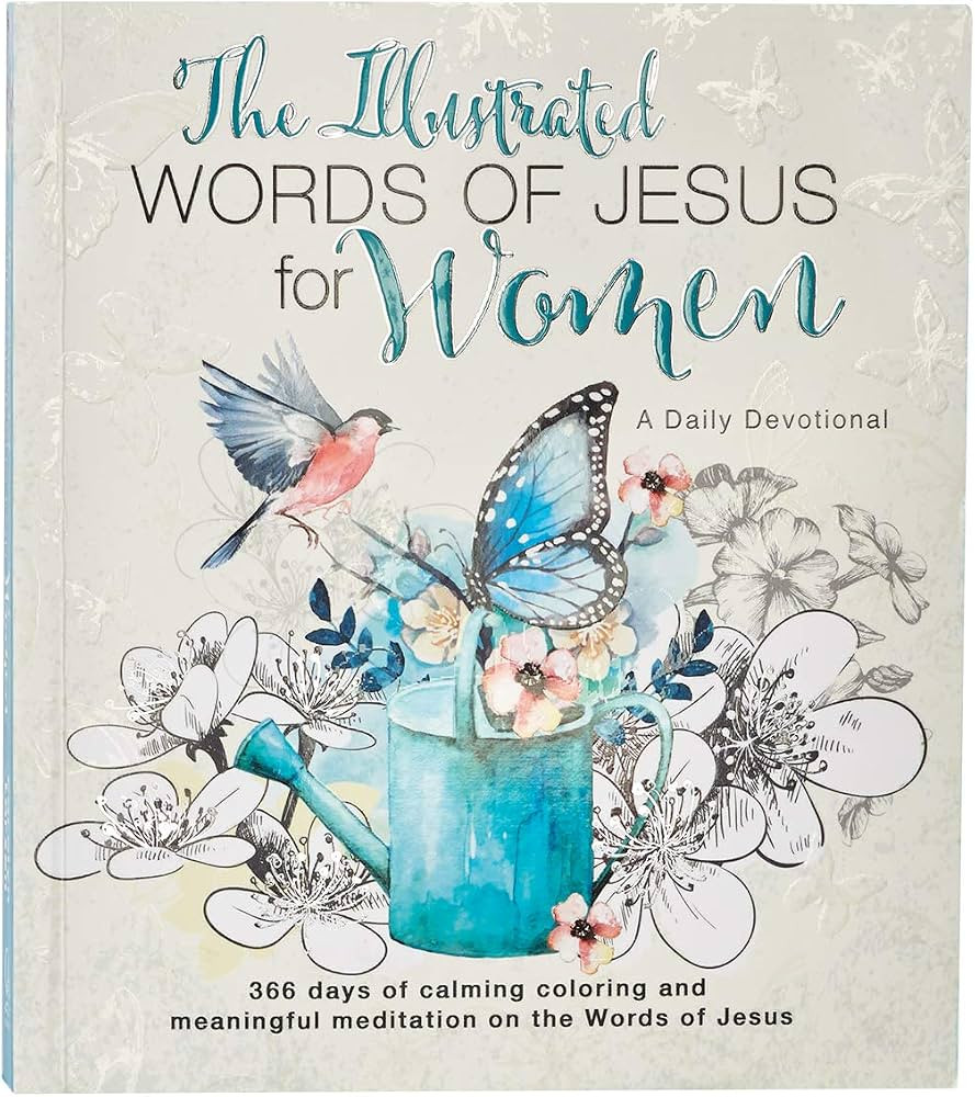The Illustrated Words of Jesus for Women Daily Devotional - 366 Days of Calming Coloring and Mean... | Amazon (US)