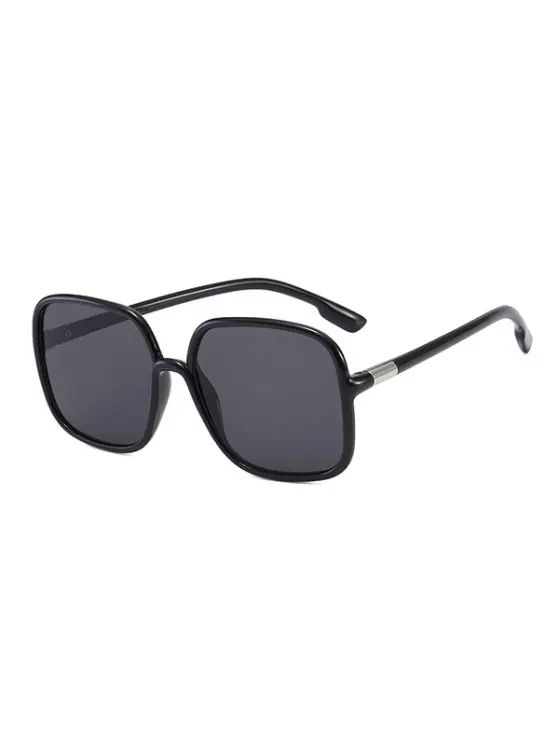 Travel Anti UV Square Sunglasses   BLACK | ZAFUL (Global)