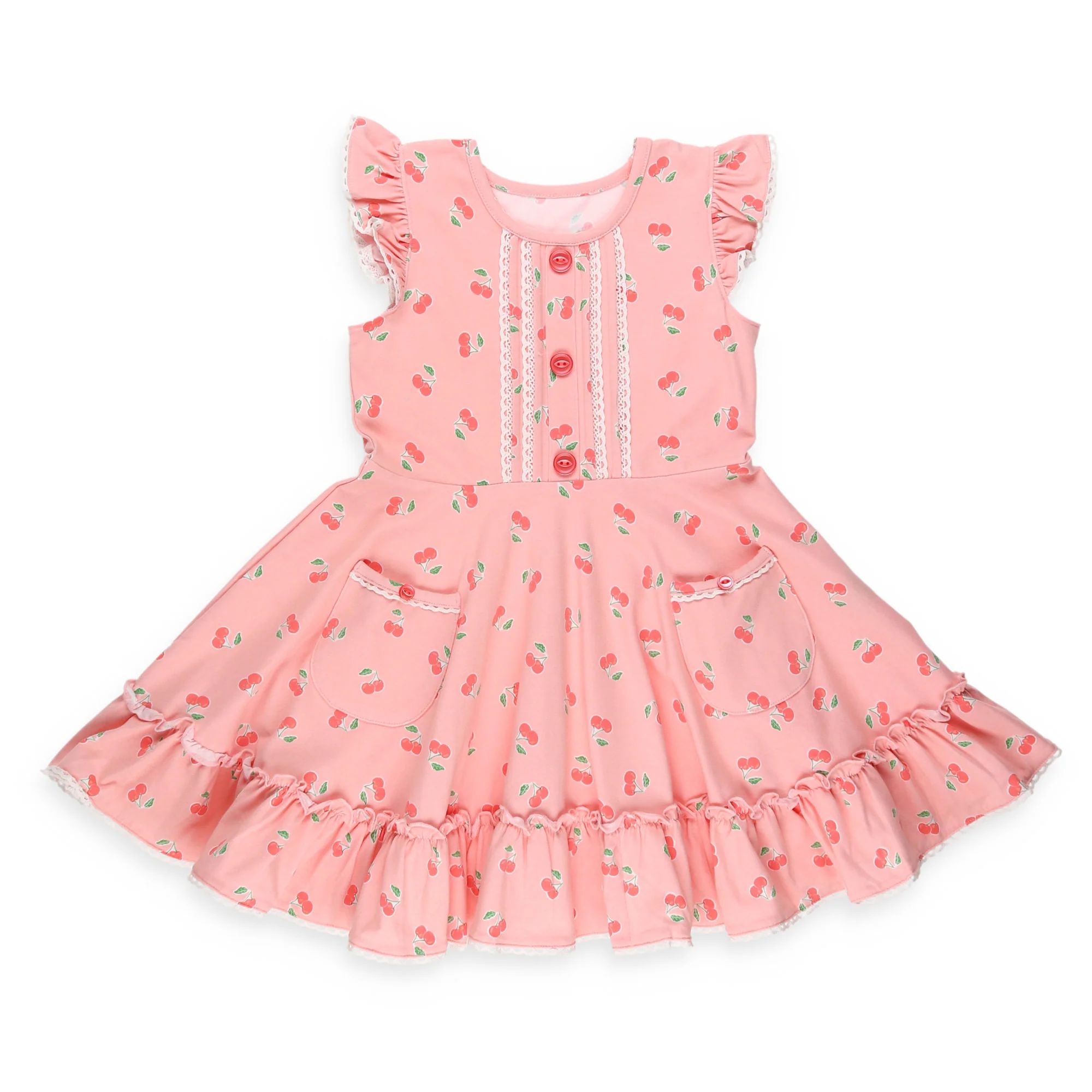 Cherry Blossom Twirl Dress - Shrimp and Grits Kids | Shrimp and Grits Kids
