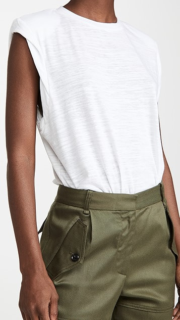 Strata Slub Jersey Shoulder Pad Muscle Tee | Shopbop