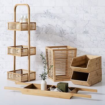 Brockton Bamboo Bathroom Accessories | West Elm (US)